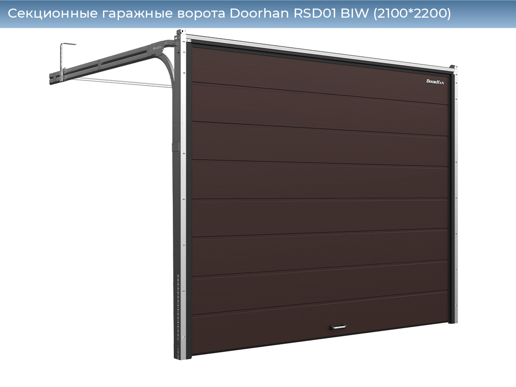 Секционные гаражные ворота Doorhan RSD01 BIW (2100*2200), 