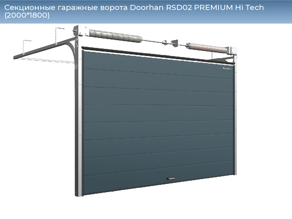 Секционные гаражные ворота Doorhan RSD02 PREMIUM Hi Tech (2000*1800), 