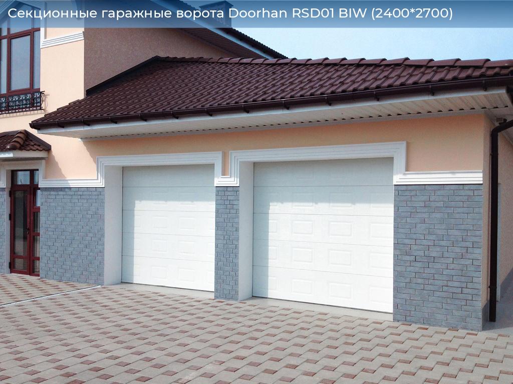 Секционные гаражные ворота Doorhan RSD01 BIW (2400*2700), 