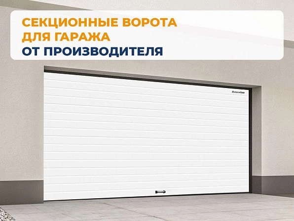 Секционные ворота 2500х2100 мм белые DoorHan RSD02,